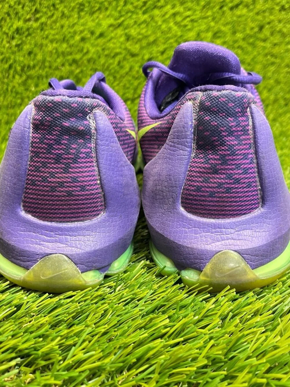Nike KD 8 Suit Girls Size 6.5Y Purple Green‎ Athletic Basketball Shoes Sneakers